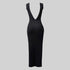 VESTIDO NEGRO KNIT MONASTERY